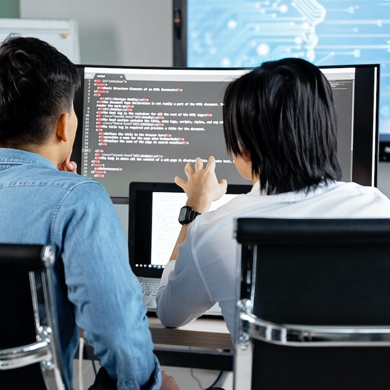 ilustración de diseñadores en fasabri agencia de diseño web